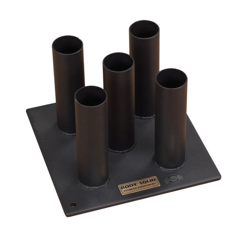 Olympic Bar Storage Rack For 5, 6, And 7 Foot Bars, Durable Satin Black Stand, Heavy-Duty Steel Construction