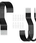 10 Pack Garage Bike Hooks, Heavy Duty Wall Mount And Ceiling Hooks For Vertical Bike Storage, Hang Up To 4 Bikes