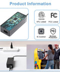 Replacement 12V Power Supply For Arcade Game Machines And All Riser Cocktail Tables Including CounterCade Pac Man Series BI36 120300 U2 Compatible Plug And Play Adapter For Arcade1Up Units on display with plug and play connection, circuit design, and people playing arcade machine.