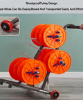 Heavy Duty Wire Spool Rack With Wheels For Electrical Wires And Conduit Dispenser Built For On The Go Access