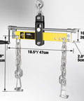 Engine Hoist Shop Crane Engine Leveler 1500 Lbs Steel With Ball Bearing And Adjustable Handle for precise balancing.