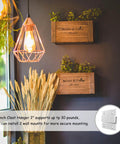 Wall decor with wooden boxes mounted using Beefy Heavy Duty Aluminum Z Hanger Set For Easy Wall Mounting Brackets 2 Inch Size