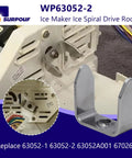 2 Pack Ice Auger Drive Bar WP63052-2 Replacement For Whirlpool Maytag Kenmore Ice Dispenser Yoke