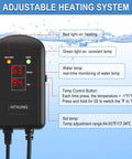Adjustable heating system for Revamp Your Tank With This No Drama 300W Submersible Aquarium Heater Engineered For 40 To 75 Gallon Freshwater And Saltwater Systems Offering Rock Solid Temperature Control.