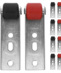 Set Of 10 Smooth As Butter Silent Nylon Sliding Door Caster Wheels Replacement Kit With Easy Mount Screws for sliding door rollers and brackets.
