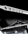 Sliver Chrome Shift Linkage Gear Shifter Replacement For Harley Davidson Electra Glide Road King Street Glide Road Glide Trike Glide Softail Dyna 1986 To 2023 Ride Ready Aftermarket Upgrade For Touring Models And Big Twin Cruisers on Harley engine