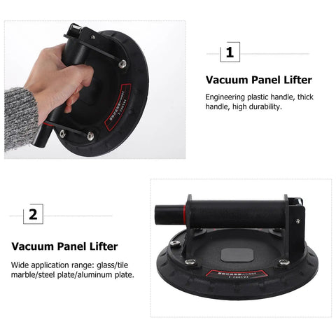 Heavy Duty Glass Suction Cup Vacuum Lifter With Nylon Rubber Handles Quick Release And Fast Attachment For Moving Appliances Granite Ceramic Tile Aquarium Slabs Like A Pro, close-up of handle and base.