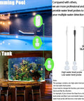 Smart Water Level Detector With Dual Probes And WiFi Connectivity, No Fuss High Low Alarm System, Detached 16.4Ft Detection Line, Left And Right Dual Alarms, Real Time Remote App Monitoring, Dual Alerts, Battery Powered For Easy Setup for swimming pool and fish tank