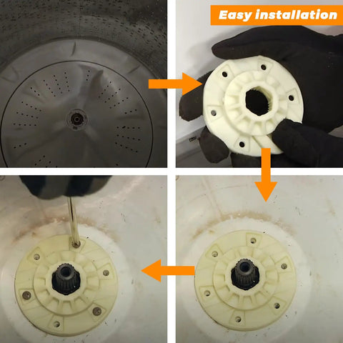 Washer Basket Driven Hub Kit W10528947 W10396887 installation process for Whirlpool Kenmore Maytag washers, easy replace guide.