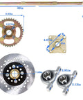 32 Inch Live Rear Axle Kit With Disc Wheel Hub Replacement For Go Kart ATV Quad And Drift Trikes, includes axle, disc, hub.
