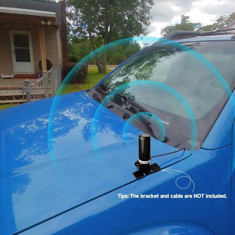 Dual Band Vehicle Mobile Ham Radio Antenna With NMO Mount for Car Truck and Marine Radios, VHF 136-174 MHz UHF 400-470 MHz