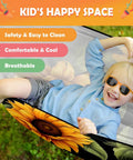 Portable Double And Single Hammock With Storage Bag For Camping, Travel, Beach, Hiking And Backyard Lounging, Sunflower Color