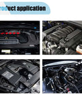 3 Pack Rugged Aluminum Water Temperature Joint Pipe 38mm Coolant Hose Swap Killer applications in different engine compartments.