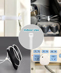 Heavy Duty White Zip Ties 14 Inch Pack Of 100 Ultraviolet Resistant Nylon 66 Cable Ties For Outdoor Use securing cords and cables indoors.