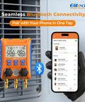 Wireless HVAC Manifold With Data Logging, Affordable Pro Tool For Pressure Hold Tests And Vacuum Leak Detection, Real Time Readouts, Easy To Use, Built For Professional Techs; Bluetooth phone app