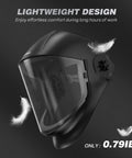 Top Shelf Panoramic Full Face Mask With Scratch Resistant Polycarbonate Visor And Dang Tough Impact Shield For Rough Industrial Jobs Demanding Ansi Certified Guard Against Welding Sparks And Debris Daily, showing lightweight design and clear visor.