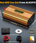Power Up Anywhere With A 2000 Watt Pure Sine Wave Inverter That Turns 12V DC Into 110V 120V AC For Truck RV Home Solar And Off Grid Use