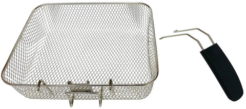 Jumbo ProFry Basket for Dual Basket ProFry Deep Fryers, Extra Large Capacity, OEM Fit, Part 09992 with handle attachment