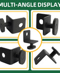 4 Pack Shipping Container Anchors Side Twist Lock Heavy Angle Iron Tie Downs For Ground Or Cement Installation multi-angle view