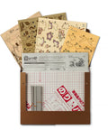 Ukiyoe Art Kit Dragonfly And Bellflower Inspired By Hokusai Made In Japan with A4 instruction manual and wood slices visible