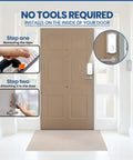 Smart Remote Door Lock Upgrade For Existing Deadbolt With 30 Second Tool Free Install instructions on door
