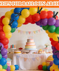 Grab This Killer 18 Pack Spring Clamps for Woodworking Pros And Balloon Decor Masters, Featuring Strong Grip Nylon Plastic Clips That Hold Tarps And Backdrops Tight With Easy Release Action For Your Next Big Craft Project Showdown. Spring clamps securing a colorful balloon arch for party decor