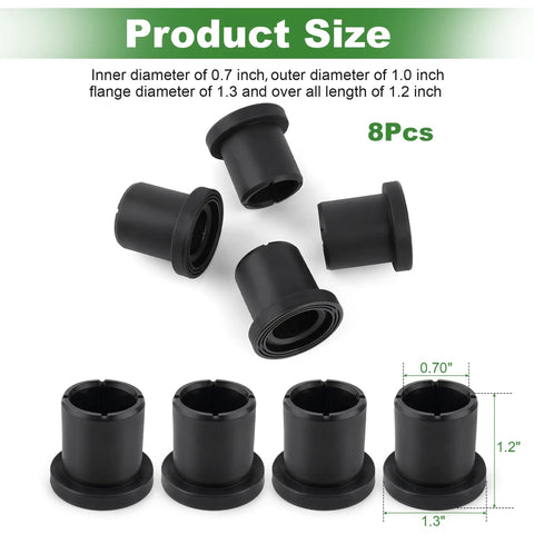 Heavy Duty Eight Piece Suspension Control Arm Bushing Kit Built Different For Smooth John Deere Gator Xuv 625i 825i 855d Cruising With Quick Fit M158746 Drop In Swap Out, size and detailed view.