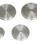 Heavy Duty Truck Bearing Race And Seal Driver Set With Six Drivers And Handle Extension shown with metal discs