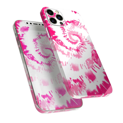Spiral Tie Dye iPhone 17 Full Body Skin Wrap Kit With Bubble Free Air Release Adhesive Snug Soft Touch Fit No Bulk Protection V6