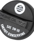 Toyota Engine Oil Filler Cap That Snaps Right On And Fits Avalon Camry Highlander 4Runner Tacoma Tundra Corolla FJ Cruiser Matrix RAV4 Sienna Solara Venza Yaris Scion TC Replacement Part 121800H012 121800H010 121800H011 1218028010 1218028020 showing top with text for gasoline engines SAE 5W-30