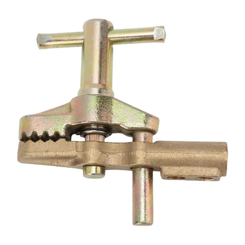 Heavy Duty Welding Ground Clamp With 800 Amp Brass Iron Build, Robust Secure Connection Tool For Reliable Soldering And Tough Welding Jobs That Never Fade Or Corrode, brass clamp with sturdy jaws