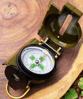 Dope Outdoor Compass For Camping And Hiking Your Go To Orienteering Tool For Accurate Navigation Wilderness Survival And Adventure Folding Metal Cover And Floating Dial.