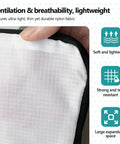 Close-up of Compression Packing Cubes 5 Piece Set Travel Organizer Boxes with Zippers fabric showing durability and ventilation features.
