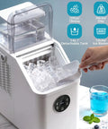 Top Tier Countertop Ice Cube Maker Delivers Legit Square Ice In Mere Minutes While Pulling 26 Pounds Per Day with ice cubes.