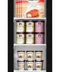 Slick Commercial Display Freezer With 6.5 Cubic Feet Capacity And 17 Inch Slim Profile showing variety of ice creams and frozen treats.