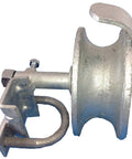 Heavy Duty Rolling Gate Track Wheel For Sliding Chain Link Fence With Galvanized Coating Cast Iron Wheel Rear Roller Guide