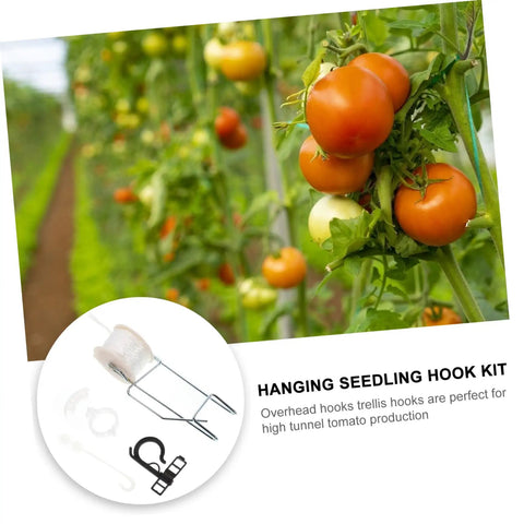 Space Saving Plant Bracket Hook Kit For Greenhouse Growth, Tomato Plant Cages And Vine Support, Easy Garden Hanger Hooks For Rooftop, Balcony, Or Small Yard, Maximize Sunlight And Harvest Yield