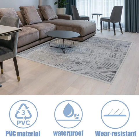 10Ft Floor Transition Strip Self Adhesive Carpet Edging Trim For Thresholds Under 5 Mm Gray Easy Peel And Stick Durable PVC Edge Protector For Carpet To Hardwood Transitions No Tools Required