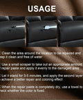 Leather And Vinyl Repair Kit For Cars And Home Furniture Fix Scratches Tears And Holes On Leather Seats Sofas Usage Instructions