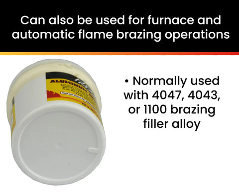 Aluminum Brazing Flux Torch Welding Zinc Chloride Totally Great for 4047 4043 1100 Brazing Filler Alloys Made in USA container