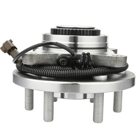 4WD Front Wheel Bearing Hub Assembly For Ford F150 2015 2016 2017 With 6 Lug Bolts And ABS Sensor, side view