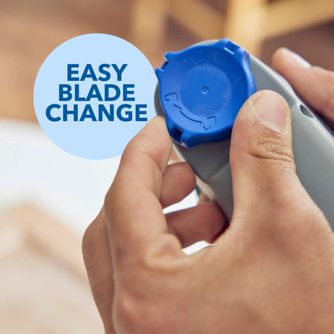 Hand holding a 12V Brushless Cordless Oscillating Multi Tool showing easy blade change feature for smooth use. Knock Out Any Weekend Upgrade Without Breaking A Sweat Grabbing This 12V Brushless Cordless Oscillating Multi Tool Featuring Smart App Selector And Quick Accessories For Smooth Cutting Sanding And Demo Work.
