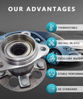 Rear Wheel Bearing Hub Assembly 512284 For Toyota Highlander AWD 2004-2013, Venza AWD 2009-2016, Lexus RX330 RX350 RX400h AWD 2004-2009