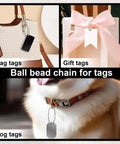 100 Pieces 11.2 Cm Ball Bead Chain Keychain Links in Assorted Colors for DIY Jewelry Making Keychains Tags Mini CD Case Photo Card Holder Protectors and Light Duty Metal Bead Connectors for bag, gift, and dog tags