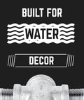 Galvanized Malleable Iron One Half Inch Couplings Kit Ten Pack For DIY Pipe Furniture Building And Home Plumbing Projects Durable Fittings