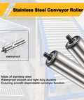 Medium Duty Roller Conveyor Tubes For Smooth Factory Operations And Boat Trailer Builds Built Damn Tight Small Diameter Flow Line Ready To Haul Straight Ahead Package Of Four Precision Shafting stainless steel rollers with waterproof features.