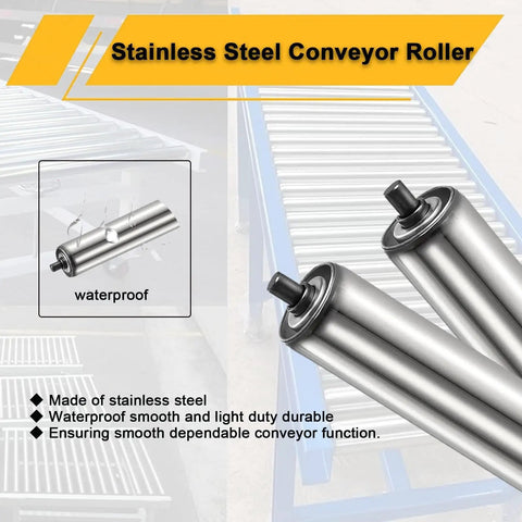 Medium Duty Roller Conveyor Tubes For Smooth Factory Operations And Boat Trailer Builds Built Damn Tight Small Diameter Flow Line Ready To Haul Straight Ahead Package Of Four Precision Shafting stainless steel rollers with waterproof features.