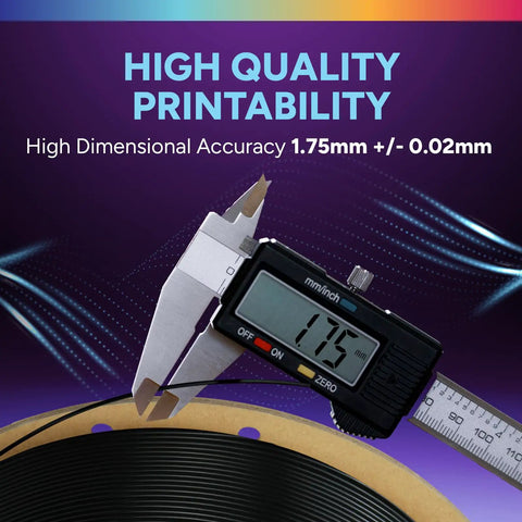 High Speed Tpu 3D Printer Filament In Jet Black, 95a Flex That Stretches But Never Dies, 175mm Width Flows Smooth Over Any Hotend, One Kilogram Spool Built To Handle The Grind, Cranks Out Dope Models With Zero Warping