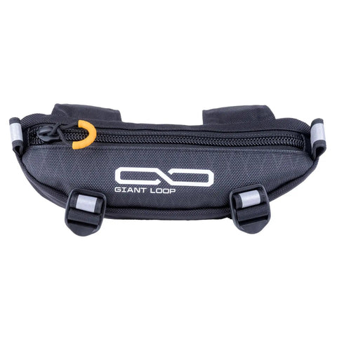 Zigzag Handlebar Bag 1.5 Liter Black Windshield Pouch For Motorcycles Dirt Bikes And Snow Bikes, compact storage solution