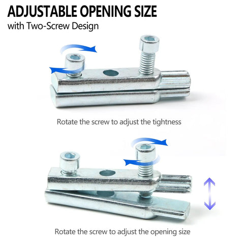 Universal Damaged Fastener And Pipe Thread Remover Tool adjustable two-screw design illustration.